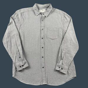 Line of Trade Button Down Shirt Mens XL Long Sleeve Herringbone